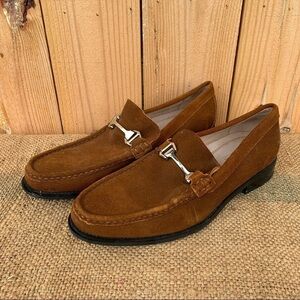 Stacy Adams Flynn Horse Bit Loafers Suede Leather